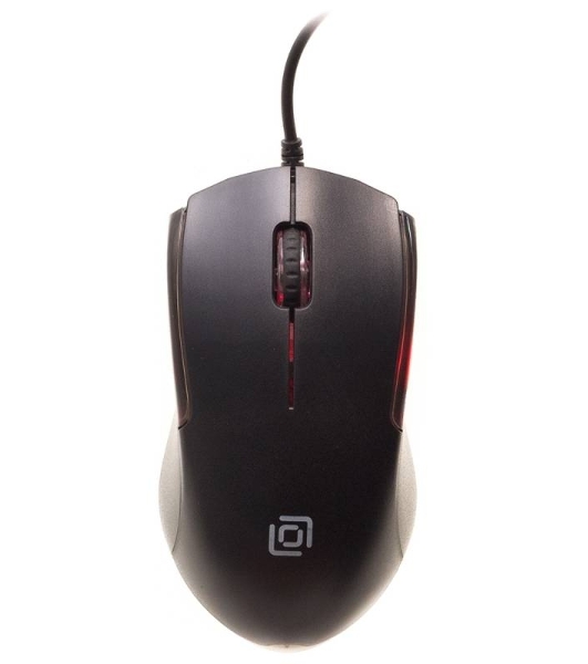Мышь проводная Oklick 245M черный, 1000 dpi, USB, кнопки - 3