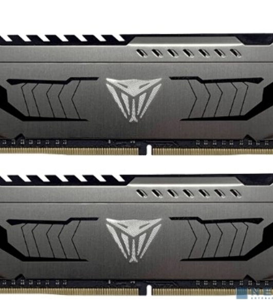 Оперативная память Patriot Viper Steel, DDR4, 8GB (2x4GB), 3200MHz, CL16, DIMM, с радиатором, черный