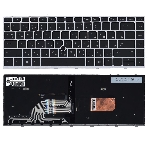 Клавиатура для ноутбука HP Probook 430 G5 440 G5 445 G5 серебристая с трекпоинтом, фото3