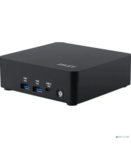 Мини ПК MSI Cubi NUC AI 1UMG-043XRU Core Ultra 5 125H (1.2) 16Gb SSD 512Gb Graphics CR без ОС 2xGbitEth WiFi BT 120W черный (9S6-B20911-043)