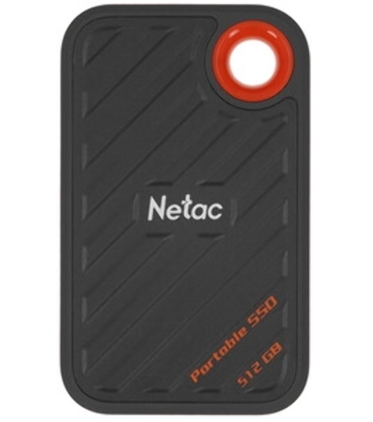 Внешний SSD Netac ZX20 II, 512 Gb, USB 3.2 Gen 2x2 Type-C, R/W 2000/1800, черный