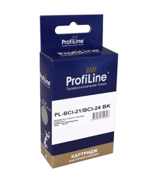 Картридж струйный ProfiLine PL-BCI-21 & BCI-24 для принтеров Canon BJC 4000/S200/S300 Black водн
