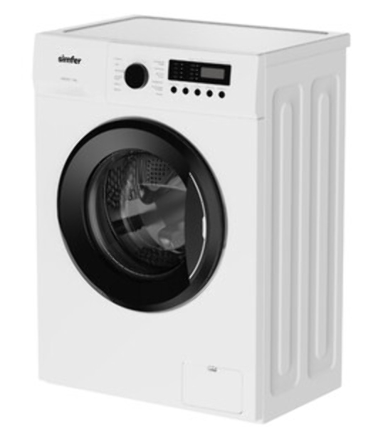 Стиральная машина Simfer WWC701 белый, загрузка фронтальная 7 кг, 1200 об/мин, класс A+++