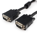 Кабель VGA Premium Cablexpert CC-PPVGA-15M-B, 15M/15M, 15м, черный, тройной экран, феррит.кольца, пакет, фото3