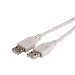 Кабель USB Rexant (шт. USB A - шт. USB A) 1.8 метра, серый, фото 1