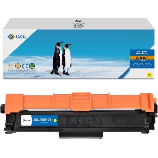Картридж лазерный G&G, аналог Brother TN-217Y красный 2.3k