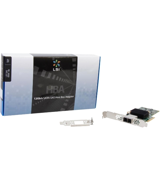 Контроллер LSI SAS 9300-8e SGL (8-Port Ext, 12Gb/s SATA+SAS, PCIe 3.0 HBA)