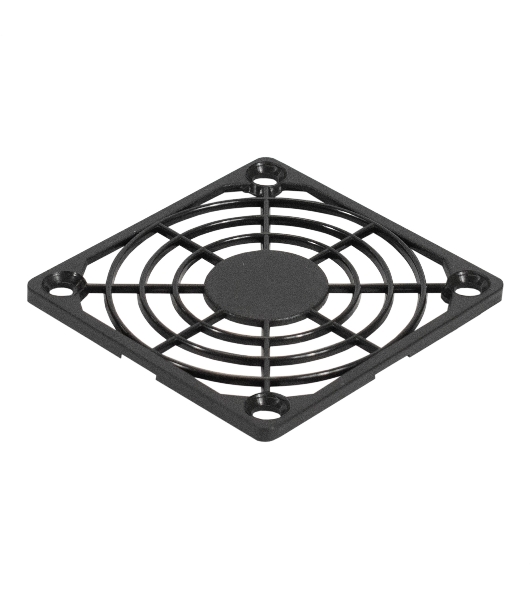 Решетка для вентилятора 60x60 ExeGate EG-060PSB (60x60 мм, пластиковая, квадратная, черная)