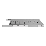 Полка выдвижная 19' ExeGate ECSS-F1000-G (перфорированная, глубина 650мм, крепление 19' 1U, для напольных шкафов и стоек глубиной 800мм/1000мм, нагрузка до 40кг, светло-серый RAL 7035), фото 1