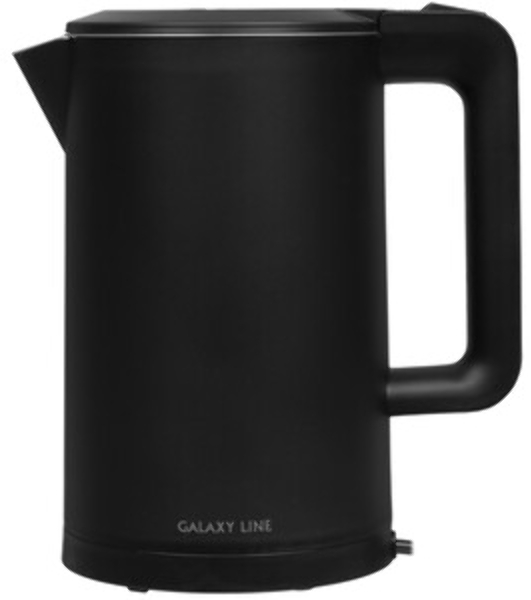 Электрочайник Galaxy GL 0323 черный, 1.7 л, 2000 Вт, скрытый нагревательный элемент