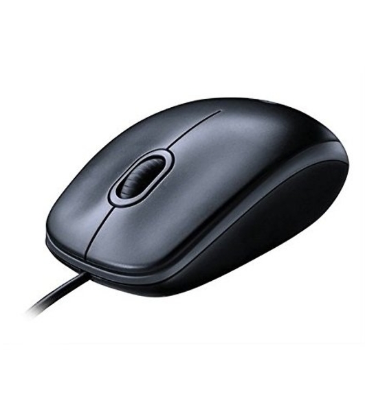 Мышь проводная Logitech M100/100R DARK/GREY (темно-серая/черная), 1000 dpi, USB, кнопки - 3