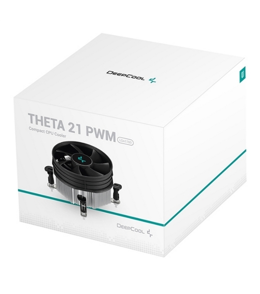 Кулер для процессора DEEPCOOL THETA 21 PWM 1700 черный, 92 мм, алюминий, 2400 об/мин, 30.2 дБ, 4 pin, 95 Вт, 72 мм