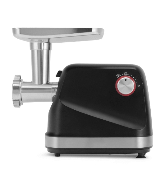 Мясорубка электрическая Polaris PMG 2582 черный, 2500 Вт, 2.7 кг/мин, реверс, защита от перегрузки, металлический лоток, насадки - 5