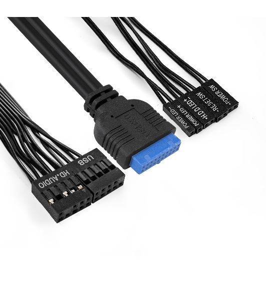 Компьютерный корпус Minitower ExeGate EX291147RUS BAA-105U2-01-AAA450 (mATX, БП AAA450 с вент. 8см, 2*USB+2*USB 3.0, аудио, черный)