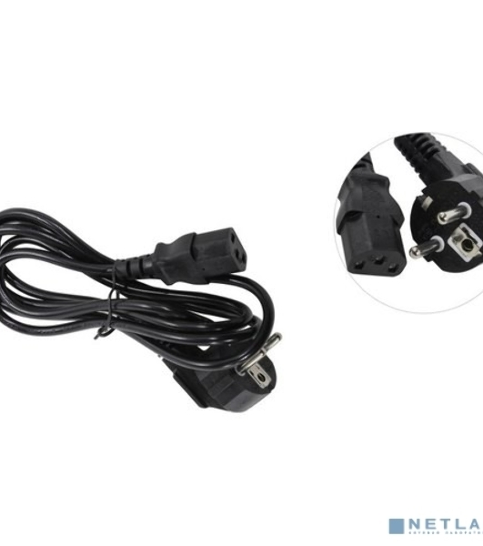 Кабель питания ExeGate Power PC-1,8P (Евровилка угловая Schuko->С13) VDE-250V-3*0.5-CU, 6A, 1.8м