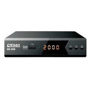 Ресивер эфирный цифровой DVB-T2 HD HD-300 металл, дисплей DOLBY DIGITAL, Сигнал
