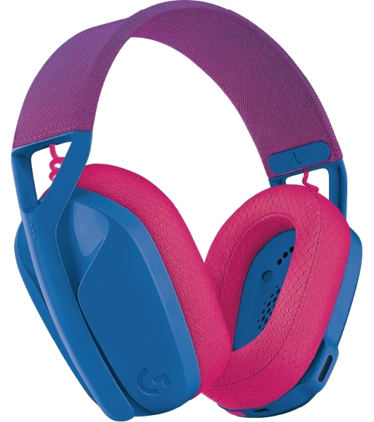 Гарнитура Logitech G435 синий/розовый, беспроводная, Bluetooth/USB, до 18 ч