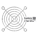 Решетка для вентилятора 70x70 ExeGate EG-070MR (70x70 мм, металлическая, круглая, никель), фото 1