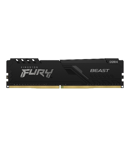 Оперативная память Kingston Fury Beast, DDR4, 32GB (1x32GB), 3600MHz, CL18, DIMM, с радиатором, черный