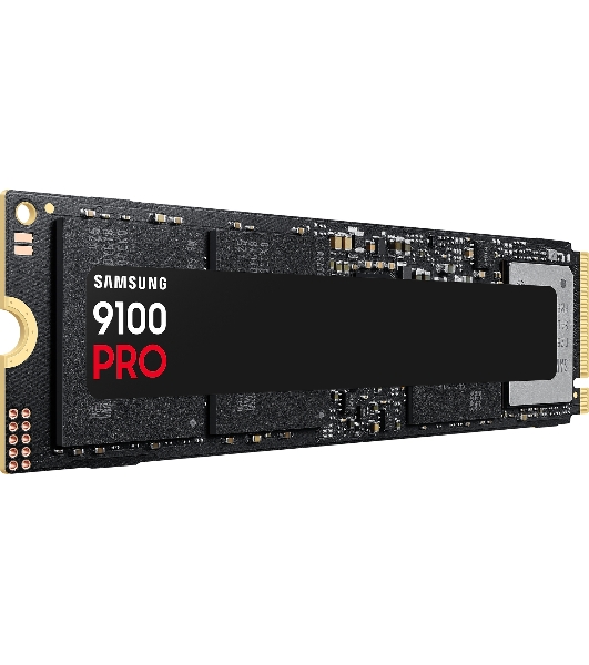 Накопитель SSD 4Tb Samsung 9100 PRO, M.2, PCI-E 5.0 x4, TLC 3D NAND R/W - 14800/13400 Mb/s