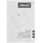Весы напольные электронные Atlanta ATH-6163 (белый), фото3