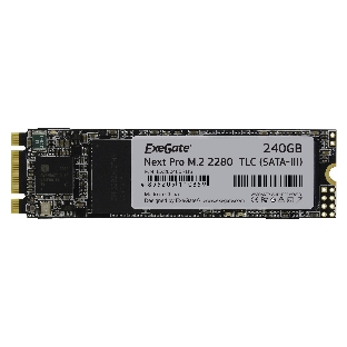 Накопитель SSD ExeGate NextPro UV500TS240, 240Gb, M.2 2280, SATA III, R/W 561/500
