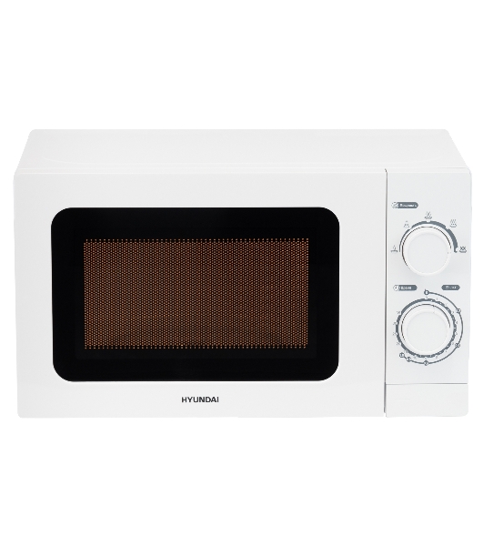 Микроволновая печь Hyundai HYM-M2064 белый, 20 л, 700 Вт, переключатели - поворотный механизм