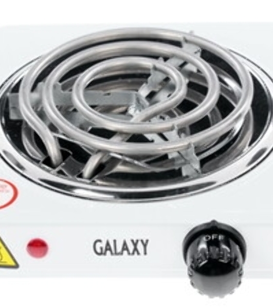 Плита настольная электрическая Galaxy Line GL 3003, белый, электрическая, 1000 Вт