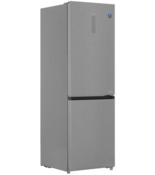 Холодильник Midea MDRB469MGF46I нержавеющая сталь двухкамерный 223/123л морозилка снизу, No Frost