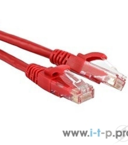 Патч-корд Hyperline U/­UTP, Cat.5е, LSZH, 5 м, красный 