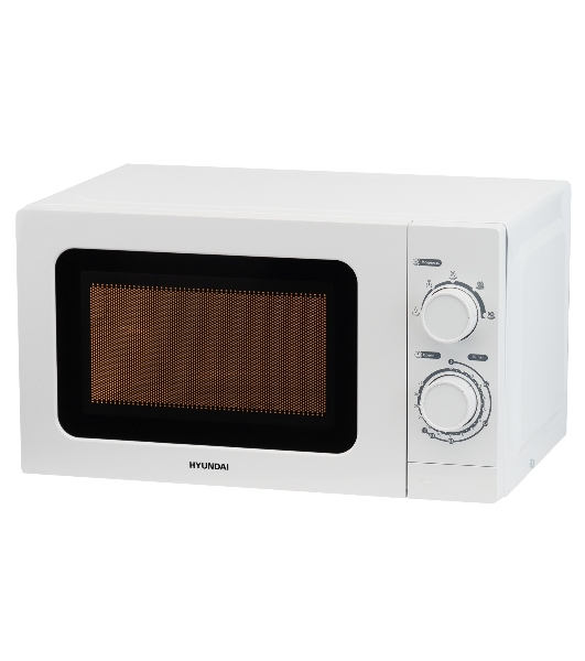 Микроволновая печь Hyundai HYM-M2064 белый, 20 л, 700 Вт, переключатели - поворотный механизм