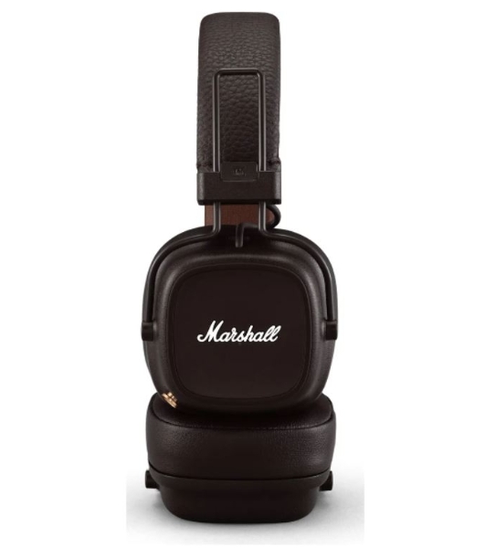 Беспроводные/проводные наушники Marshall Major IV коричневый, накладные, Bluetooth + проводной, беспроводная зарядка, до 80 ч