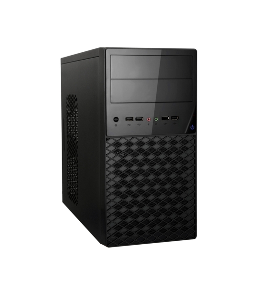 Компьютерный корпус ExeGate EX284030RUS Minitower BA-203U Black, mATX, (AA400, 80мм), 2хUSB+1хUSB 3.0, Audio