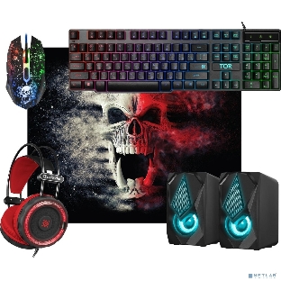 Комплект клавиатура+мышь Defender Tor MHP-127 проводной, USB, 3200 DPI, чёрный