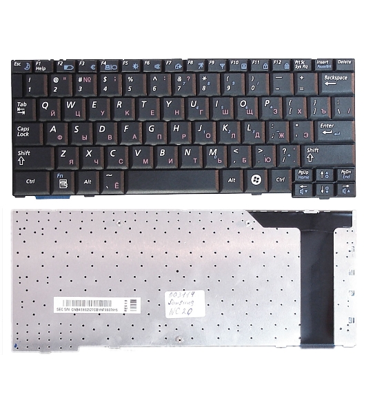 Клавиатура для ноутбука Samsung NC20, черная