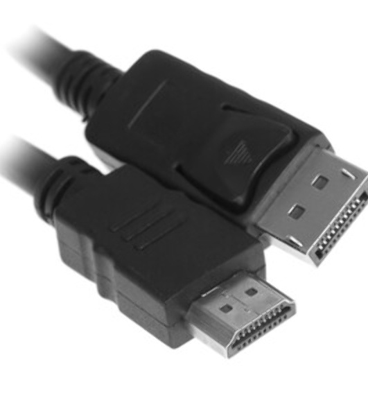 Кабель Cablexpert DisplayPort->HDMI, 7.5м, 20M/19M, черный, экран, пакет 