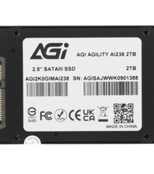 Накопитель SSD AGI AI238 SSD 2.5' 2Tb QLC RETAIL-Color Box