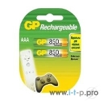 Аккумулятор GP Rechargeable (GP 85AAAHC-2CR2) NiMH 85AAAHC 850mAh, 2 шт AAA, 850мАч (2 шт. в уп-ке), фото2