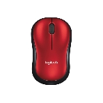 Мышь беспроводная Logitech M185, красный, 1000 dpi, радиоканал, USB, кнопки - 3, фото18