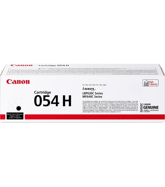 Картридж лазерный Canon 054H BK черный, увеличенной емкости для Canon i-Sensys LBP621Cw, Canon i-Sensys LBP621, Canon i-Sensys LBP623Cdw, Canon i-Sensys LBP623, Canon i-Sensys MF641Cw, Canon i-Sensys MF641, Canon i-Sensys MF643Cdw, Canon i-Sensys MF643, Canon i-Sensys MF645Cx, Canon i-Sensys MF645 3100 стр