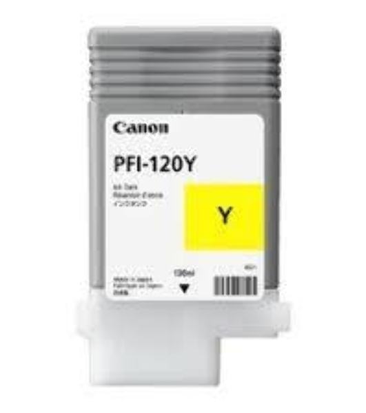 Картридж струйный Canon PFI-120 Y 2888C001 желтый (130мл) для Canon Canon imagePROGRAF TM-200/205
