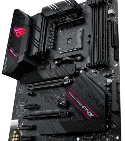 Материнская плата ASUS ROG STRIX B550-F GAMING WIFI II, AM4, AMD B550, 4xDDR4, 6xSATA, 2xM.2, 1xPCIe 3.0 x4, 1xPCIe 4.0 x16, 3xPCIe x1, 1xDP, 1xHDMI, 1x 2.5Gb LAN, 1xUSB-A 3.2 Gen 2, 2xUSB-A 3.2 Gen 1, 1xUSB-C 3.2 Gen 2, 5x3.5 мм, 7.1, ATX