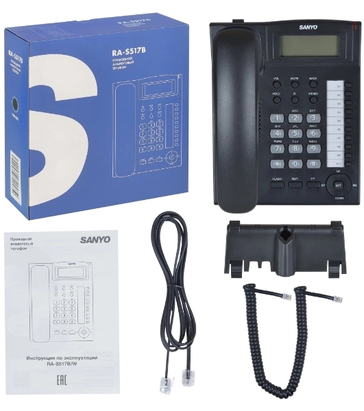 Телефон проводной SANYO RA-S517B черный