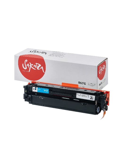 Картридж лазерный Sakura 067C (5101C002) для Canon i-SENSYS LBP631/LBP633/MF651/MF655/MF657, голубой, 1300 к. (чип без счетчика копий)