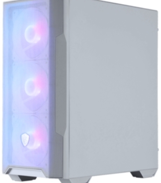 Компьютерный корпус MSI MAG FORGE M100R WHITE Mini-Tower, MATX, 1xUSB 3.0, 2xUSB 2.0, 4x120мм ARGb Fan, ARGb Control Board, Tempered Glass Window, Brown Box (932220)