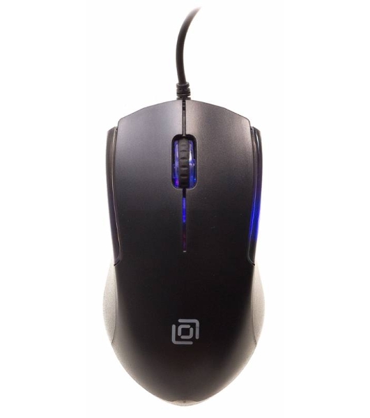 Мышь проводная Oklick 245M черный, 1000 dpi, USB, кнопки - 3