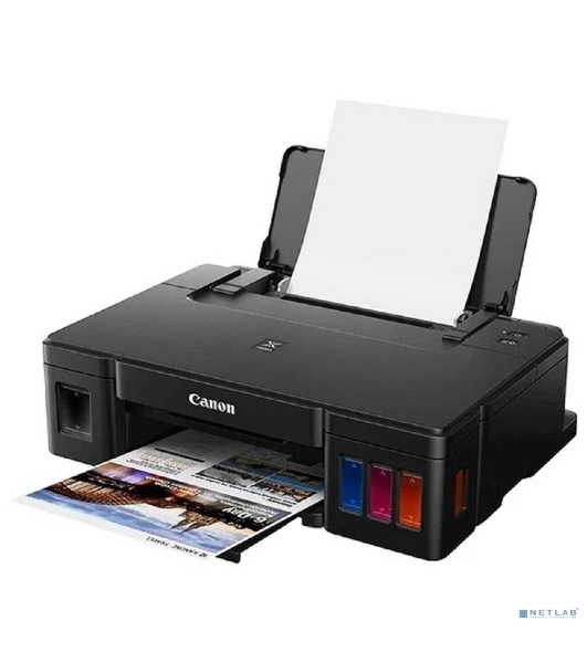 Принтер струйный Canon PIXMA G1410, 4-цветный струйный СНПЧ A4, 8.8 (5 цв) изобр./мин, 4800x1200 dpi, подача: 100 лист., USB, печать фотографий, печать без полей