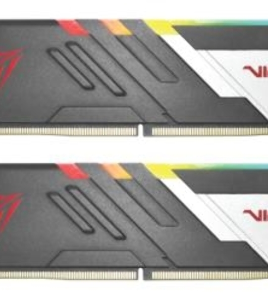 Оперативная память Patriot Viper Venom, DDR5, 32Gb (2x16Gb), 6000MHz, CL30, DIMM, с радиаторами, RGb, черный
