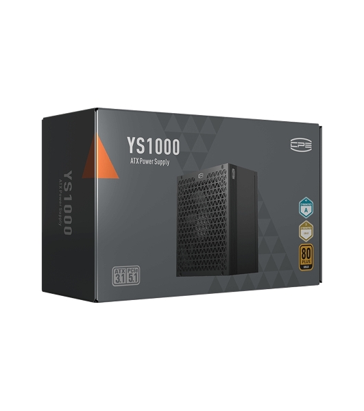 Блок питания PCCooler P5-YS1000-G1F, 1000Вт, 80 PLUS Gold, 135мм, модульный, черный