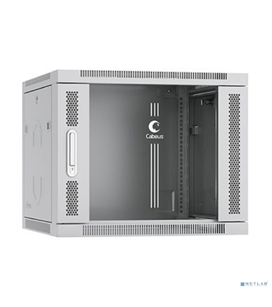 Шкаф телекоммуникационный настенный Cabeus SH-05F-9U60/60 19' 9U 600x600x501 мм (ШхГхВ) дверь стекло